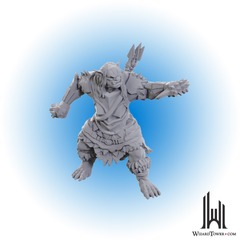 Pathfinder Deep Cuts Unpainted Miniatures: Orc Brute